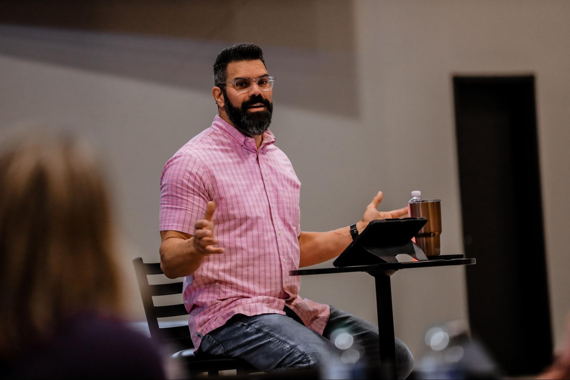 Pastor Robby Gallaty teaching the Replicate DiscipleStory process to church pastors and discipleship leaders